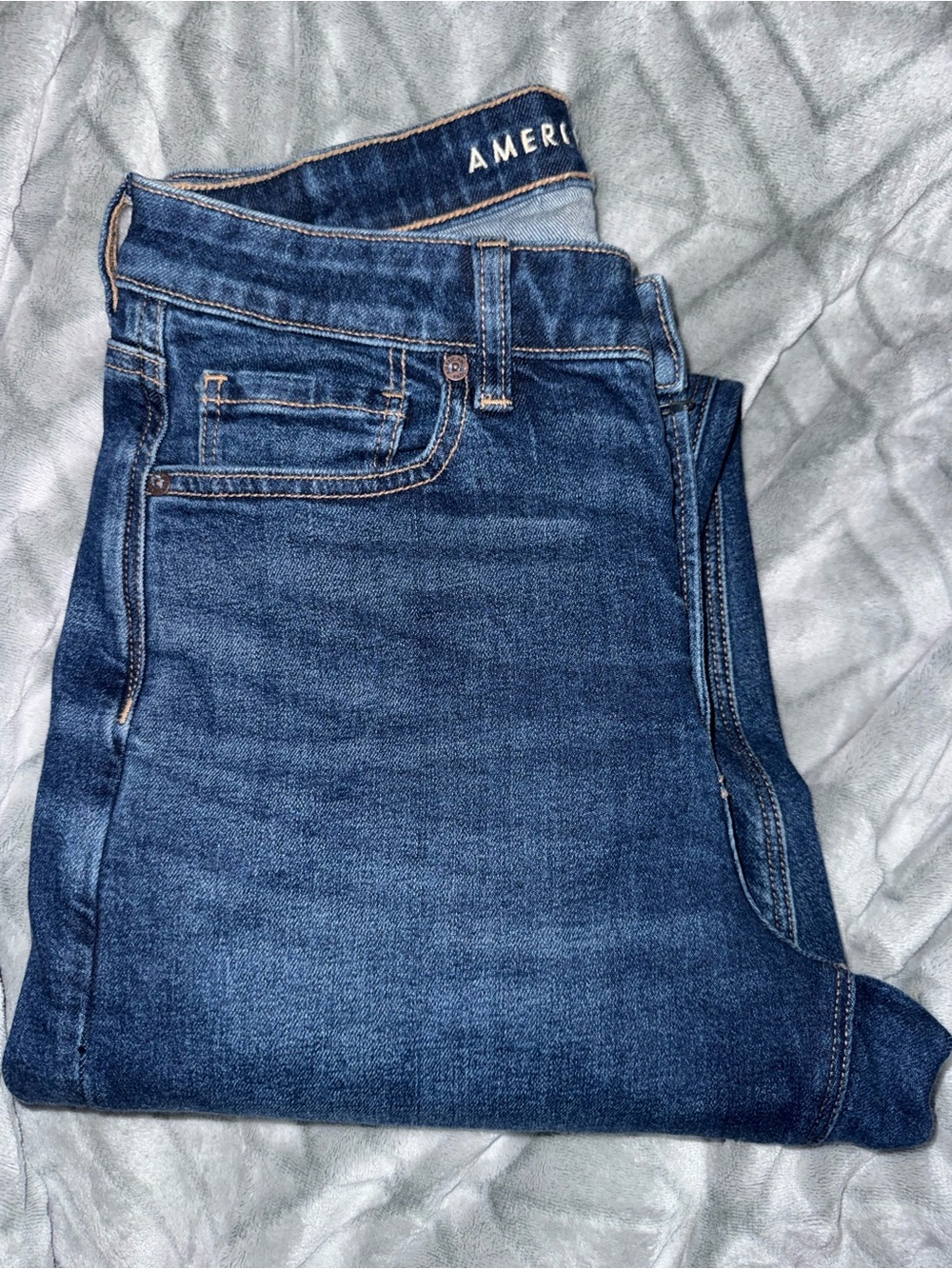 American Eagle Dark Wash Mom Jeans